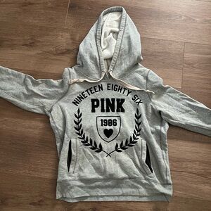 Victoria's Secret PINK Love Gray Hoodie